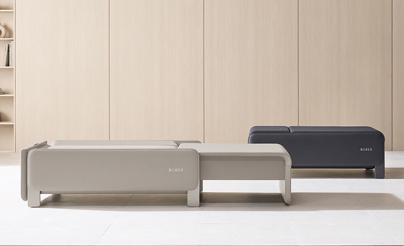 Coway Berex massage bed available in two color options: Ink Black and Champagne Beige