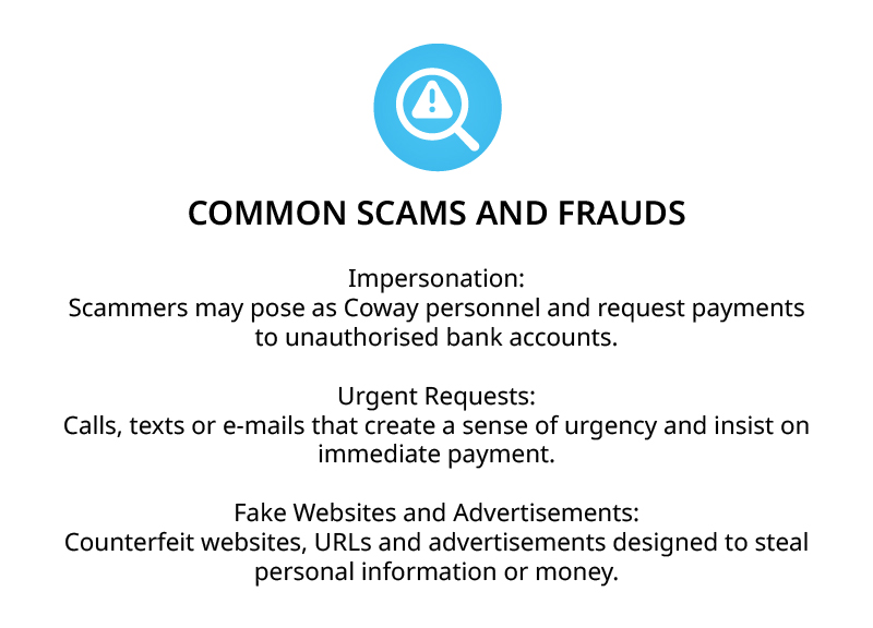 Coway Malaysia Fraud Alert - Common Scams and Frauds